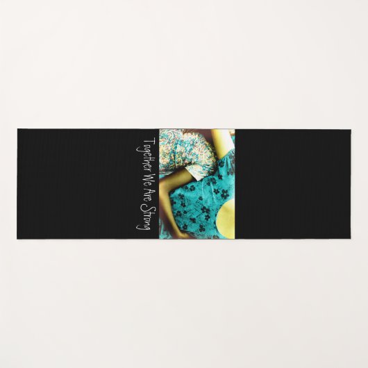 Samen zijn we sterk yogamat (Voorkant (horizontaal))