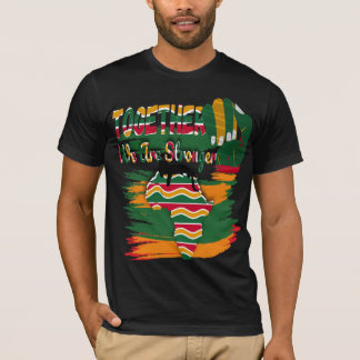 Samen zijn we sterker. Black History nmaand Cla T-shirt