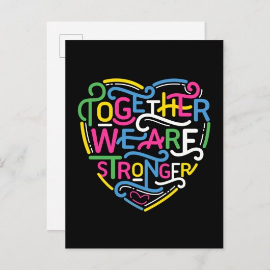 Samen zijn we sterker briefkaart (Voorkant / Achterkant)
