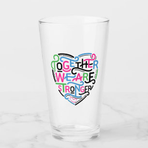 Samen zijn we sterker glas