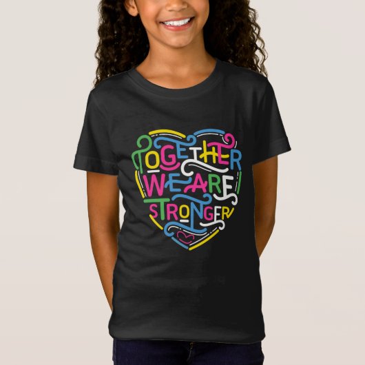 Samen zijn we sterker t-shirt (Voorkant)