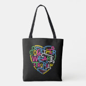 Samen zijn we sterker tote bag (Achterkant)