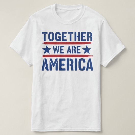 Samen zijn wij Amerika T-shirt (Design voorkant)