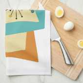 Samengedrukte rechthoek Midden-eeuwse moderne retr Theedoek (Quarter Fold)