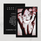 samengekooide schoonheid kaart (Voorkant / Achterkant)