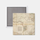 Samengesteld Afrika handgekleurde kaart Magneet (Voorkant / Achterkant)