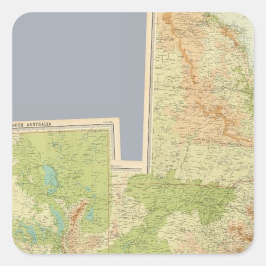 Samengesteld Australië 12.500.000 Vierkante Sticker (Voorkant)