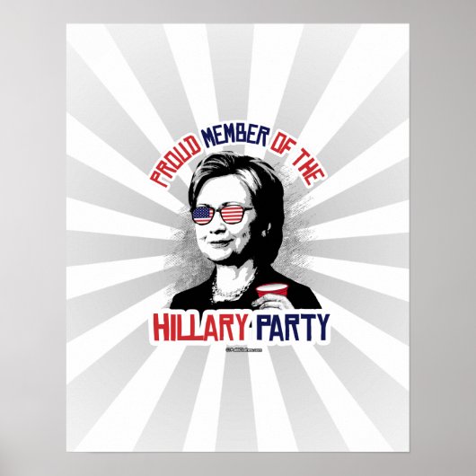 Samengesteld lid van de Hillary Party Poster (Voorkant)