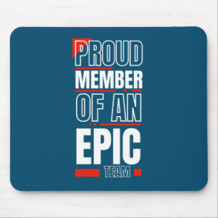 Samengesteld lid van een EPIC Team Work Kantoor Muismat