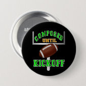 Samengesteld tot Football Kickoff Ronde Button 7,6 Cm (Voorkant /achterkant)