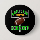 Samengesteld tot Football Kickoff Ronde Button 7,6 Cm (Voorkant)