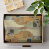 Samengesteld Violins Instrument Onderdelen collage Tissuepapier (Geschenk)