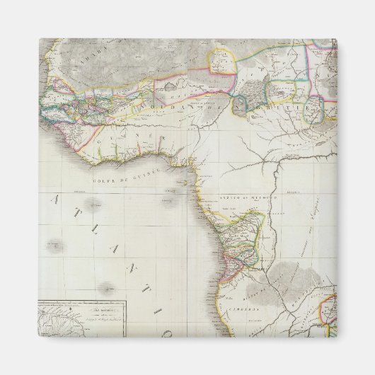 Samengestelde Afrikaanse kaart Magneet (Voorkant)