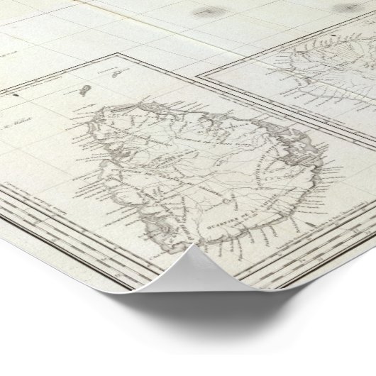 Samengestelde Afrikaanse kaart Poster (Hoek)