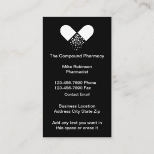 Samengestelde apotheek apotheker Visitekaartjes