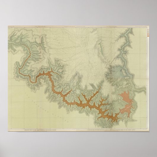 Samengestelde geologische kaart van Kaibab Plateau Poster (Voorkant)