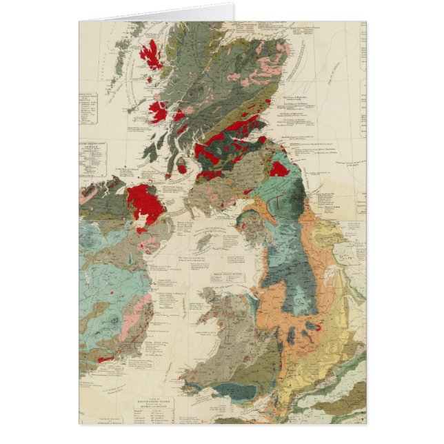 Samengestelde geologische, paleontologische kaart (Voorkant)