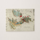 Samengestelde geologische, paleontologische kaart legpuzzel (Horizontaal)