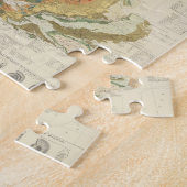 Samengestelde geologische, paleontologische kaart legpuzzel (Zijkant)