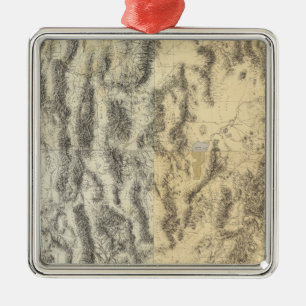 Samengestelde kaart van Arizona, Nevada en Utah Metalen Ornament