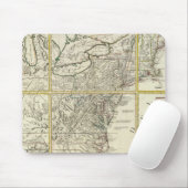 Samengestelde kaart van de Verenigde Staten Muismat (Met muis)