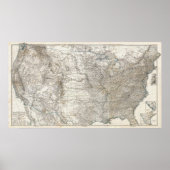 Samengestelde kaart van de Verenigde Staten van Am Poster (Voorkant)