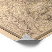 Samengestelde kaart van Duitsland Poster (Hoek)