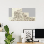 Samengestelde kaart van Frankrijk 10 Poster (Thuiskantoor)