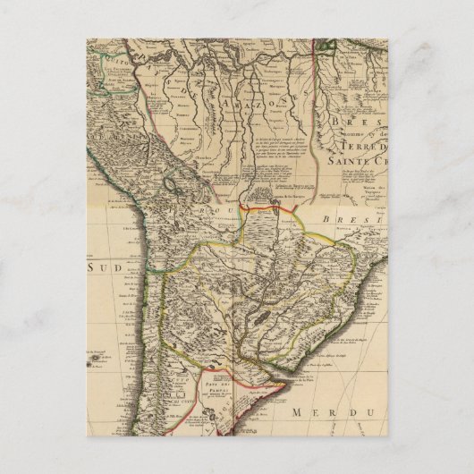 Samengestelde kaart van Zuid-Amerika (Voorkant)