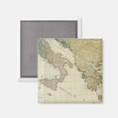 Samengestelde mediterrane Atlas-kaart Magneet (Voorkant / Achterkant)