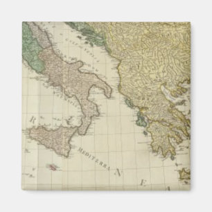 Samengestelde mediterrane Atlas-kaart Magneet
