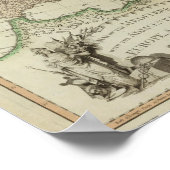 Samengestelde mediterrane Atlas-kaart Poster (Hoek)