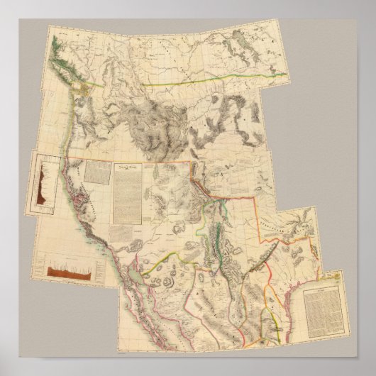 Samengestelde Westerne Verenigde Staten Poster (Voorkant)