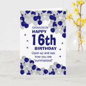 samengevat kleinzoon verjaardag kaart (Gele Bloem)