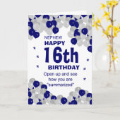 samengevatte verjaardag neef kaart (Gele Bloem)