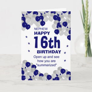 samengevatte verjaardag neef kaart