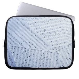 Samenhang van vel muziek laptop sleeve