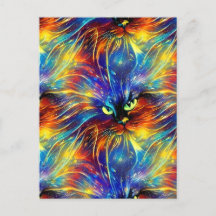 Samenhangende Abstracte, voortreffelijke kattenvle
