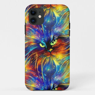 Samenhangende Abstracte, voortreffelijke kattenvle Case-Mate iPhone Case