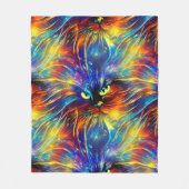 Samenhangende Abstracte, voortreffelijke kattenvle Fleece Deken (Voorkant)