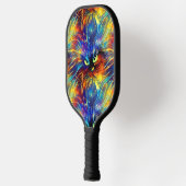 Samenhangende Abstracte, voortreffelijke kattenvle Pickleball Paddle (Links)
