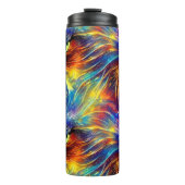 Samenhangende Abstracte, voortreffelijke kattenvle Thermosbeker (Voorkant)