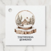 Samenhorigheid opnieuw voorgesteld - Gezellig kers Bedankjes Labels (Voorkant)