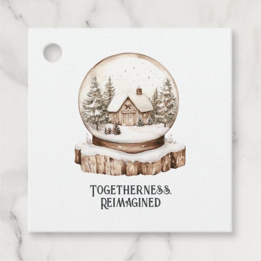 Samenhorigheid opnieuw voorgesteld - Gezellig kers Bedankjes Labels (Voorkant)