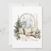 Samenhorigheid opnieuw voorgesteld rustiek kerstfe kaart (Achterkant)