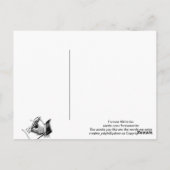 samenkomen briefkaart (Achterkant)