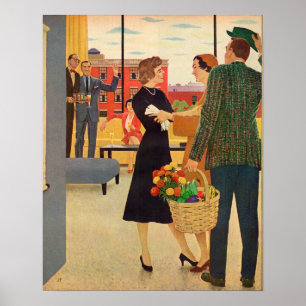 Samenkomen in de Cibulskis' Poster