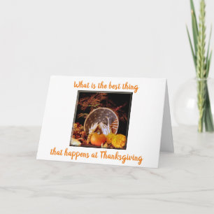 SAMENKOMEN MET FAMILIE EN VRIENDEN THANKSGIVING  KAART