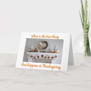 SAMENKOMEN MET FAMILIE EN VRIENDEN THANKSGIVING KAART
