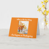 SAMENKOMEN MET FAMILIE & VRIENDEN THANKSGIVING  KAART (Gele Bloem)